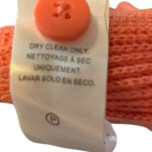 Splendid Coral Cashmere Blend Knit Cardigan Sweater Size XS V Neck Button Up - Picture 6 of 6